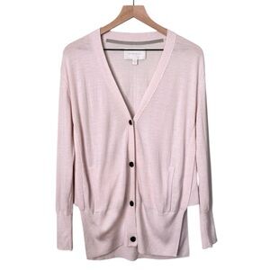 Brochu Walker 100% Merino Wool Long Sleeve Button Front Cardigan Sweater Small